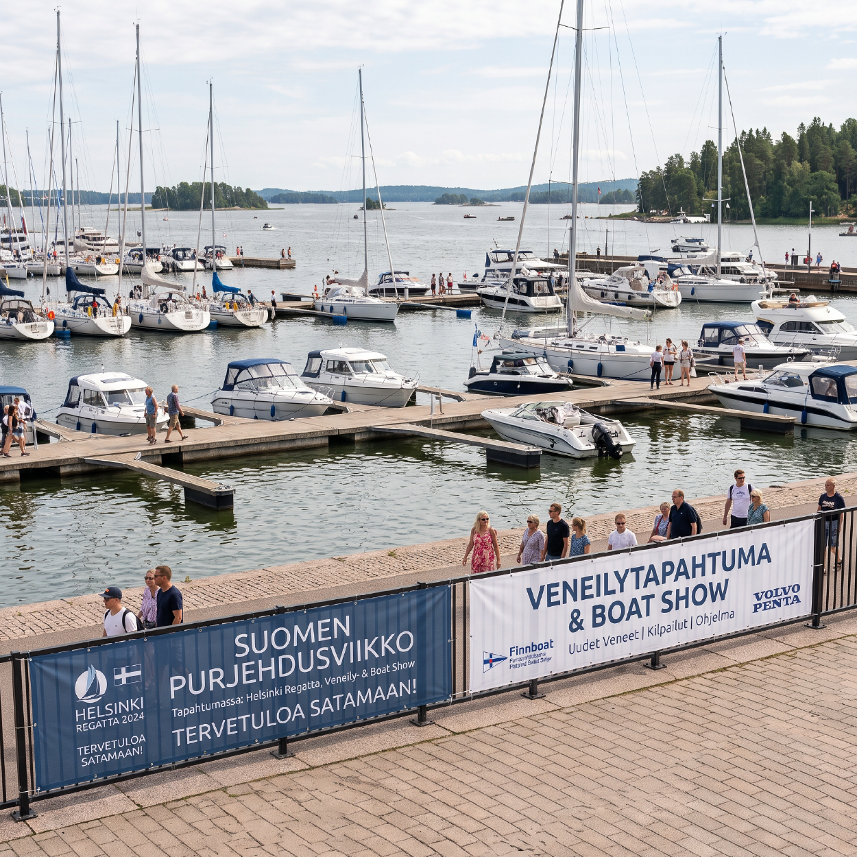 Premium Lippukangas 115 g banderolli omalla logolla